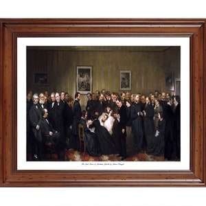 The Last Hours of Abraham Lincoln by Alonzo Chappel; 18x24&quot; ready-to-frame print (picture frame not included)
