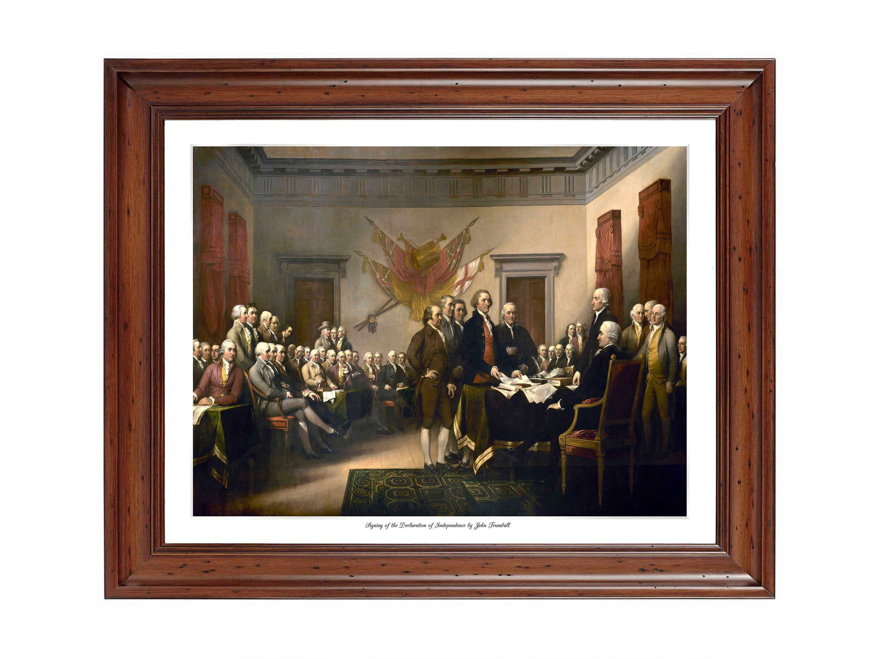 Signing of the Declaration of Independence by John Trumbull; 18x24 ...