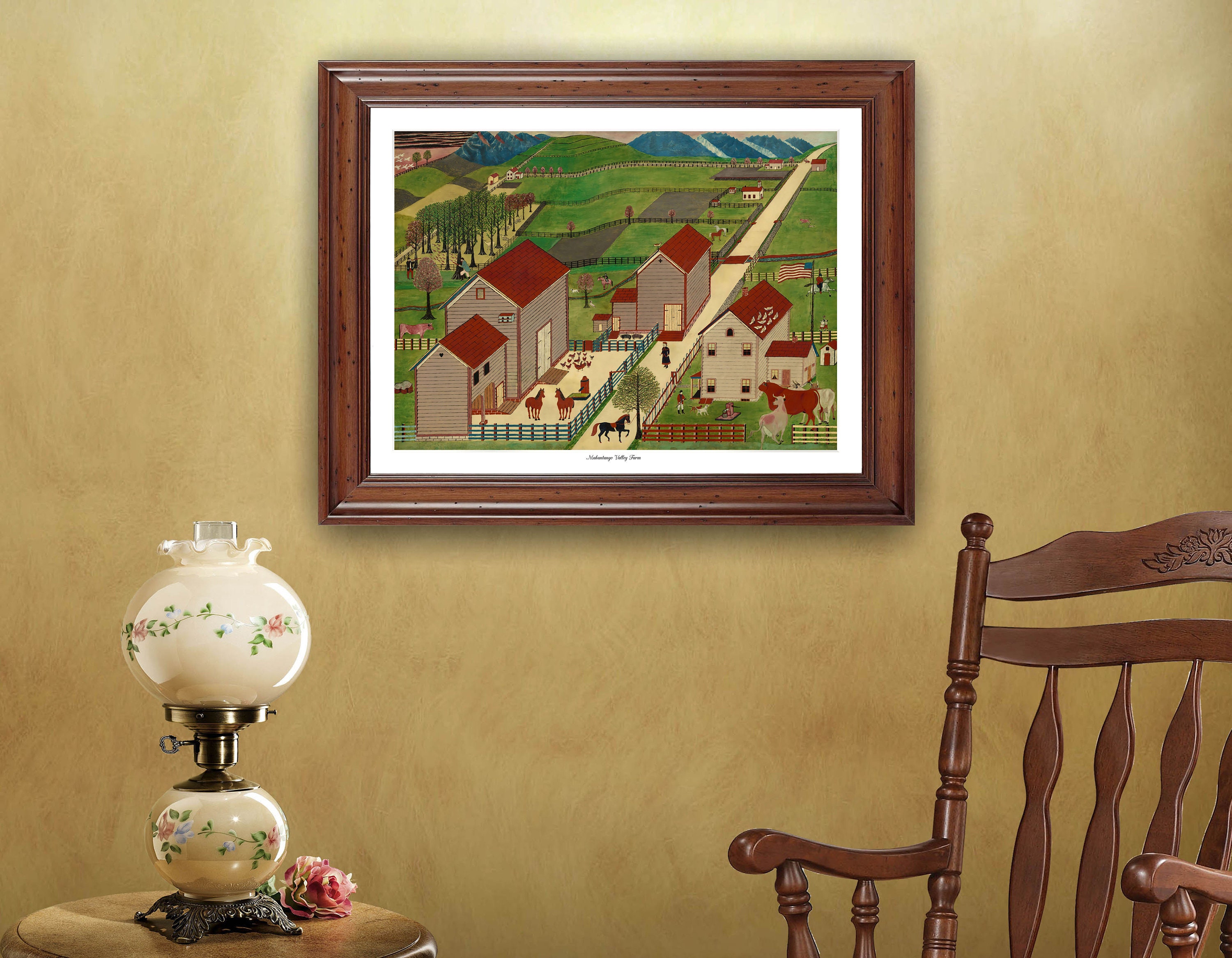 絵画　額縁入り　Mahantango Valley Farm Mahantango Valley Farm; 18x24