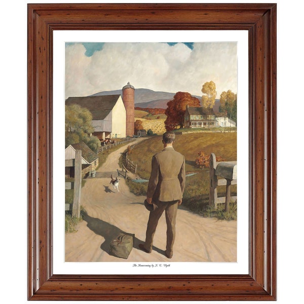 The Homecoming by N. C. Wyeth; 18x24" ready-to-frame print (picture frame not included)