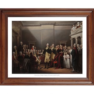 General George Washington Resigning His Commission by John Trumbull; 18x24&quot; ready-to-frame print (picture frame not included)