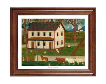 Mahantango Valley Farm, Late 19th Century Painting; 24x36 Inch