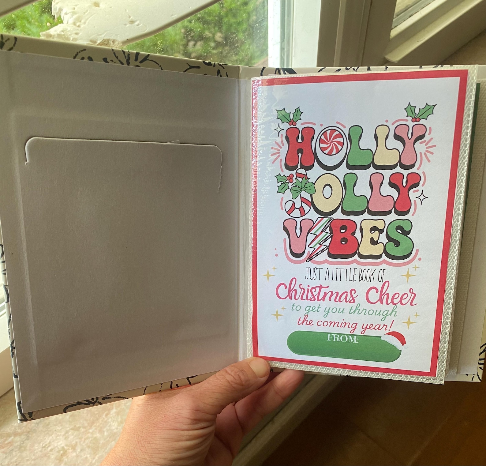 Editable/printable Christmas Gift Card Book, Gift Card Book, Gift Card