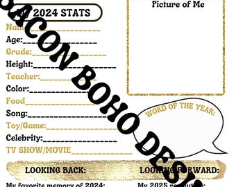 Editable/printable New Year’s Eve game, fun New Year’s Eve game, New Year’s Eve party printables