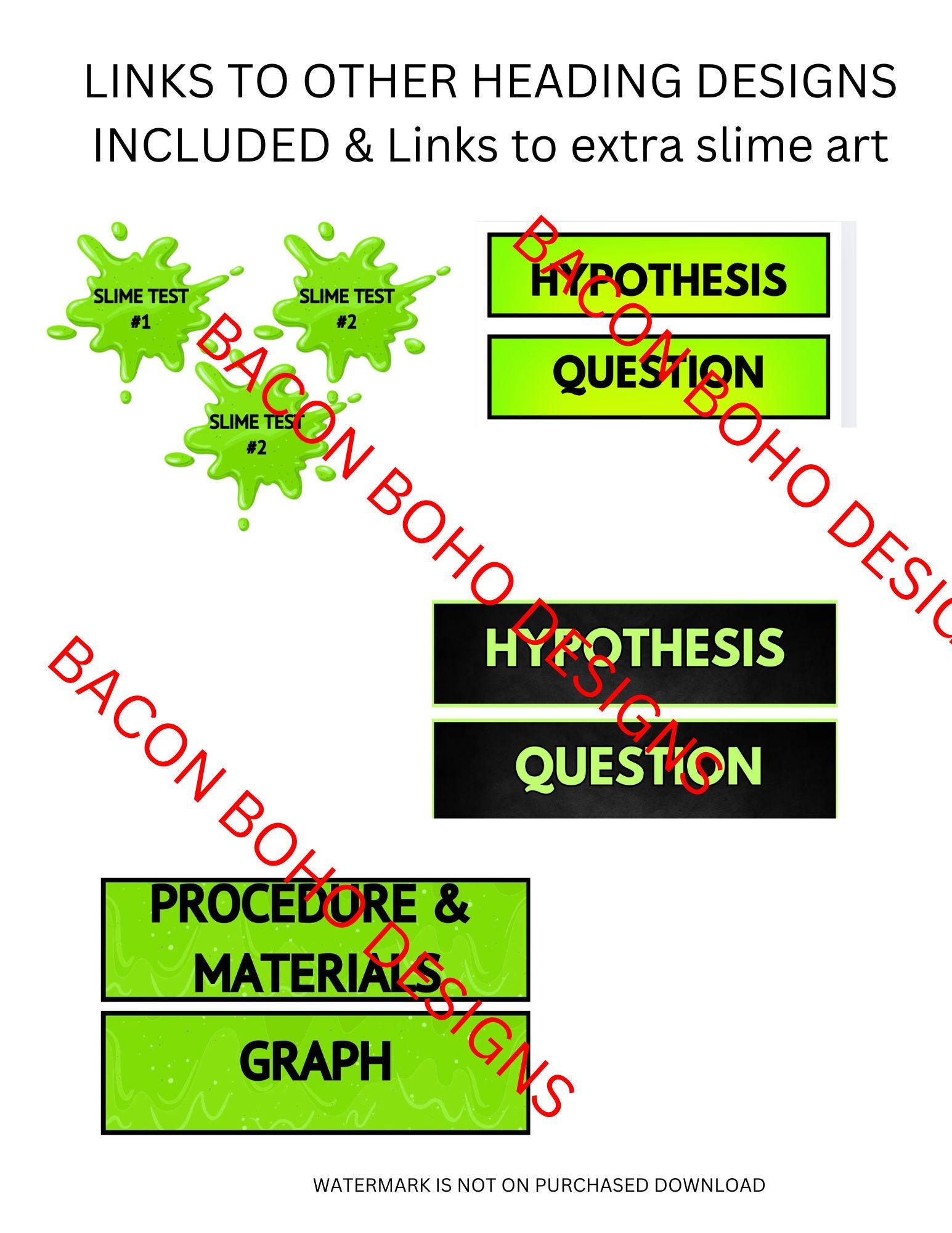 Editable/printable Slime Science Fair Project, Ready-to-go Science Fair ...