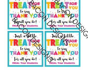 Printable Gift Tags, Teacher Appreciation Gift, Teacher Gift, employee Gift, nurse Gift, coach Gift, teacher gift Theme, editable,