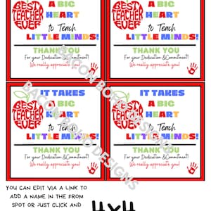 Teacher Appreciation, Teacher gift tag, teacher gift, staff appreciation, editable, printable, instant download