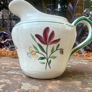 Vintage Longchamp Country Floral Creamer