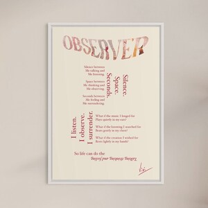 Carte poétique : Observateur