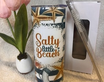 Vaso de playa pequeño salado