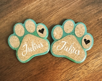 View of Paw Prints Ashes Keepsake, Pet Ashes, Dog Ashes Memorial, Cat Ashes ...