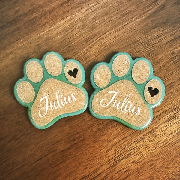 Pet Ashes Paw Print Memorial Keepsake