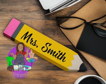 Teacher Appreciation Gifts | Jumbo Personalized Pencil | Desk Sign