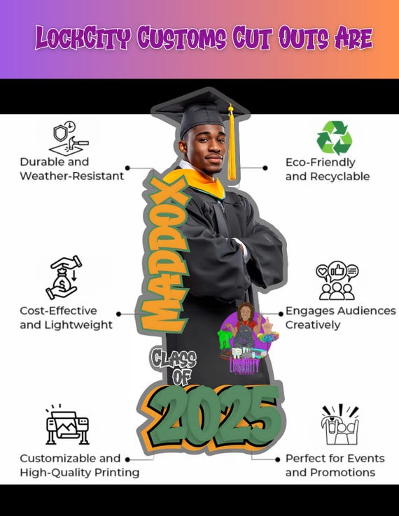 Standee | Life-size Graduation Cutout | Life-size Cutout | Custom