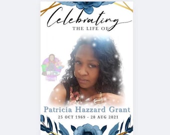 Celebration of Life Foam Board Printed Poster - Memorial Welcome Sign | Loving Memory Decorations