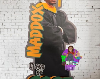 Standee | Life-Size Graduation Cutout | Life-Size Cutout | Custom Graduation Full-Size Cutout | Large Freestanding Cutout, Party Props
