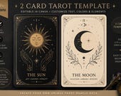 Editable Tarot Card Template, Canva Oracle Deck Kit, Spiritual Design (Digital Download)