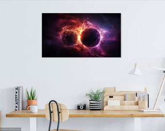 Supernova, arte de pared digital detallado / IMPRIMIBLE