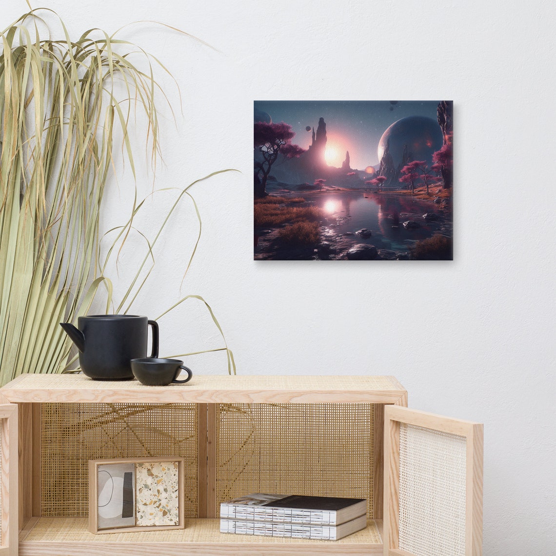Enchanted Alien Nightscape | Wall Art Print - Etsy