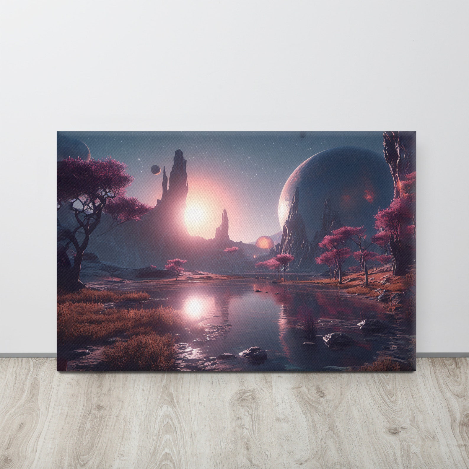 Enchanted Alien Nightscape | Wall Art Print - Etsy