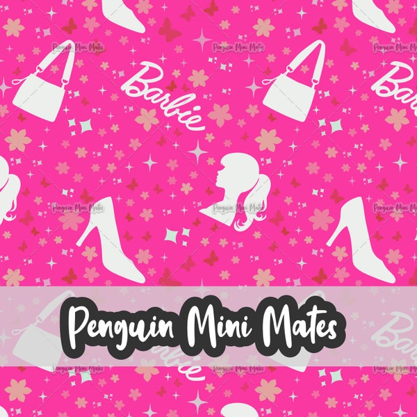 90's Doll seamless design,  doll fabric prints, fabric seamless design, baby fabric seamless digital file, barbie girl fabric, 90's doll