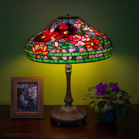 SOLD! Tiffany Studios Reproduction Peony 18