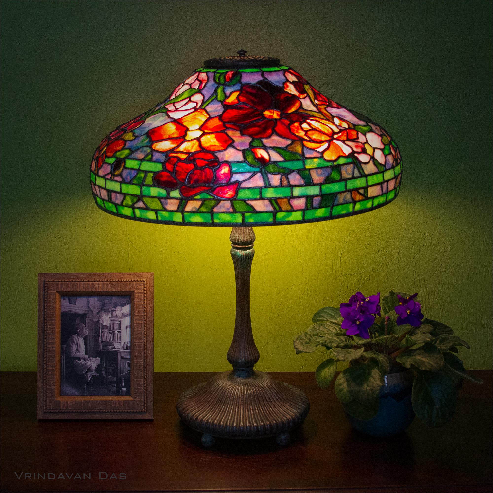 SOLD! Tiffany Studios Reproduction Peony 18