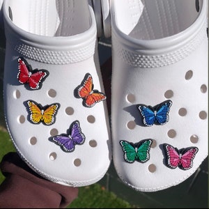 mini butterfly shoe charms