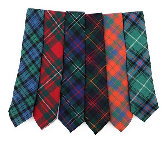 Custom Made Gow Tartan Ingles Buchan Tie 100% Wool - Etsy