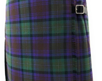 Kilt en tartan écossais de qualité supérieure – 50,8 cm Isle of Skye pour femme – Parfait pour les festivals et occasions écossais.