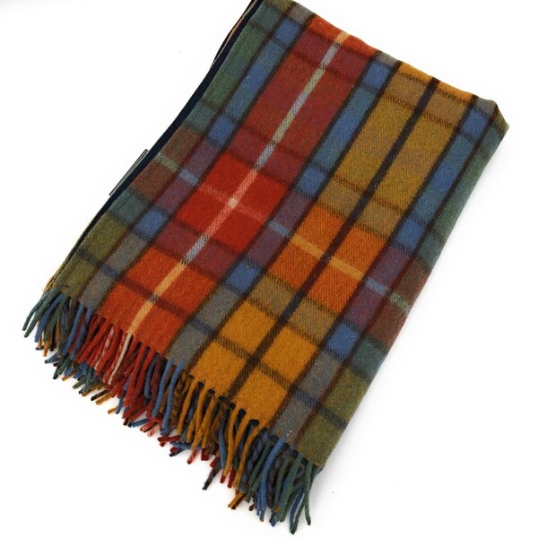 Brand New Waterproof Buchanan Autumn Tartan Picnic Blanket/Rug | 155cm x 190cm | Waterproof Backside