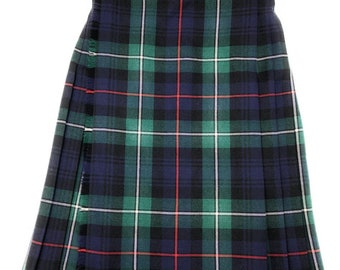 Premium Scottish Boys & Girls Kilt - 100% Wool - Mackenzie Tartan - Authentic Craftsmanship - Ideal Scottish Gift - Made in Scotland