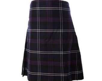 Men's Scottish 8 Yard Deluxe Heritage of Scotland Kilt - Double Fringe & Deep Pleats - Ideal for Football, Rugby, Fashion - Sizes 30-50
