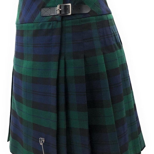 New Ladies Black Watch Tartan Kilt - Qualité Premium - Un héritage écossais authentique à votre style avec notre Stacy Kilt, un style unique !