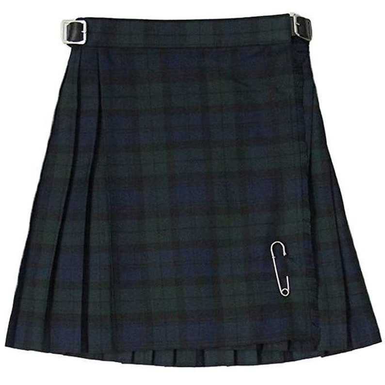 Kilt Black Watch Premium pour filles en tartan L'héritage écossais à son meilleur Parfait pour les festivals et les vêtements décontractés. Lavable en machine. Achetez maintenant image 1