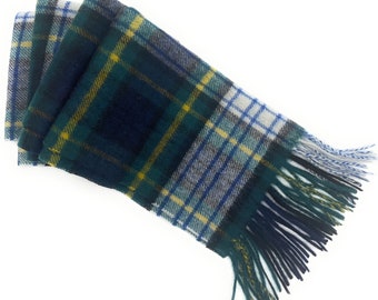 100% wool Gordon Dress Scarves – Premium Unisex Scarf - Scottish Heritage Design, Perfect Gift with Clan History, 134x30cm