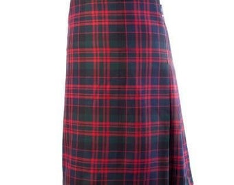 Men's Scottish 8 Yard Deluxe MacDonald Kilt - Double Fringe & Deep Pleats - Ideal for Football, Rugby, Fashion - Sizes 30-50