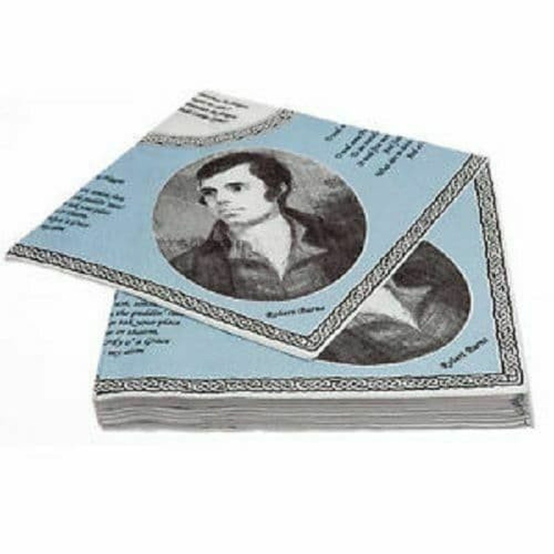 2 Pack Set Premium Quality Robert Burns Napkins Pack of 20 - Etsy Canada
