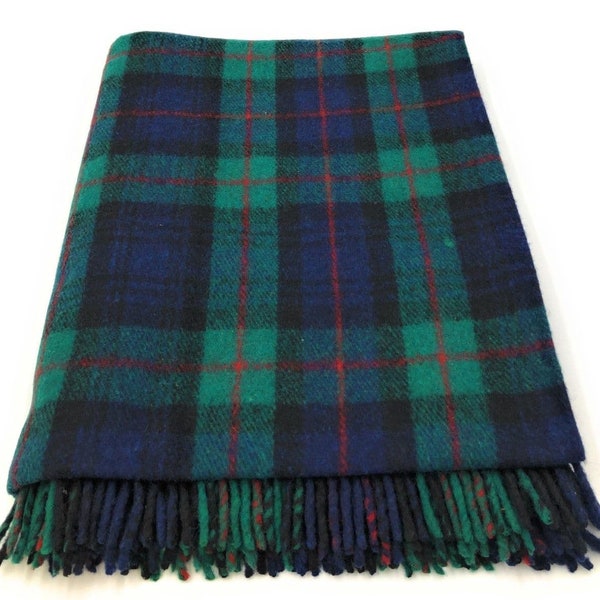 Cozy Up with Our Highland Wool Blend Murray of Atholl Tartan Blanket Throw | Perfect for Chilly Days | 75% Wool- 155x190cm Size | Brand New