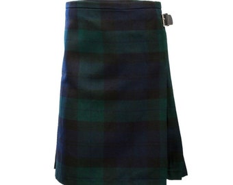 Kilt écossais de luxe pour garçon - Lanière en cuir réglable - Idéal pour les occasions écossaises - Tartan classique - Parfait pour une tenue formelle et décontractée