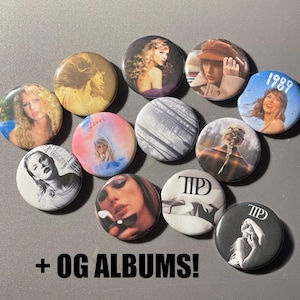 eras / albums - pins / badges (diameter 37 mm) + including TLOAS