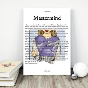 mastermind lyrics | png drawing and pdf A4 digital file | ts printable