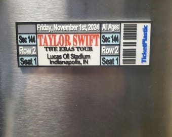 Taylor Swift Concert Ticket Souvenir Magnet hard 3D Printed Commemorative Gift