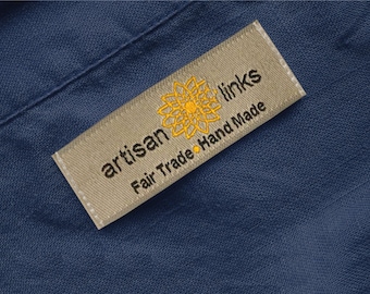 Custom Woven Labels | Custom Sewing & Logo Labels, Woven Fabric Tags for Handmade Clothing and Small Business Branding. Sew-On Tags for DIY.