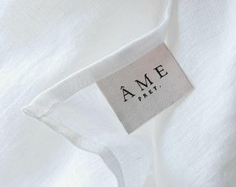 Custom Woven Clothing Labels | Personalized Fabric Tags, Logo Name Label, Sew-In Woven Labels for Garments & Handmade Items | Clothing Tags.