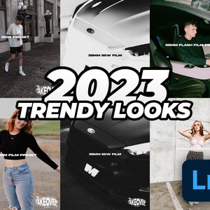 2023 Trendy Lightroom Presets- (Film, Modern, Aesthetic,) 5 ESSENTIAL Instagram + Photography Presets *FREE UPDATES*