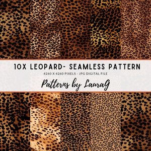 Léopard de modèle sans couture, papier numérique d'impression animale, papier peint réaliste de léopard, impression animale de fond d'album de motif de léopard