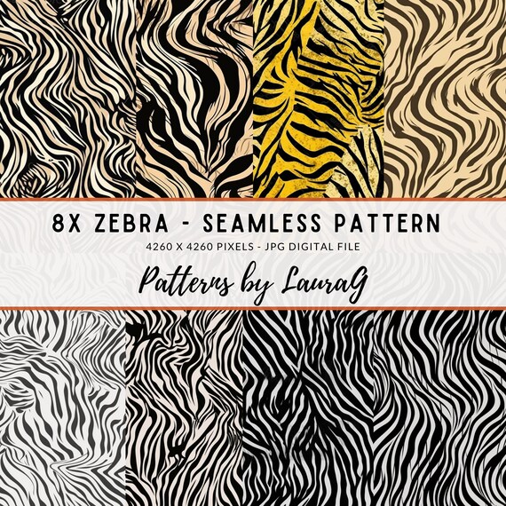 Zebra Print Seamless Pattern