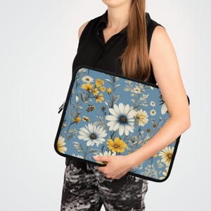 Laptophülle mit Bienen Design, Laptophülle, Tech-Zubehör, Geschenk für sie, stilvolle Computerhülle, Naturliebhaber