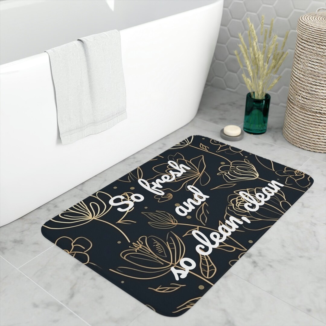 Memory Foam Funny Bath Mat Cute Bathmat Funny Quote Bathrug - Etsy